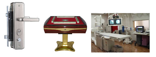 各種自動販賣機器、自動門鎖、停車設備